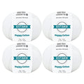Estako Happy Cotton 60% Cotton 40% Acrylic Yarn, Sport 2, White, 4-Pack | soft, fine, 200 g, 720 yds, baby clothes, amigurumi, 2-3 mm hook, summer tops, hats, blankets - color: 4110 - White, size: 4 Skeins