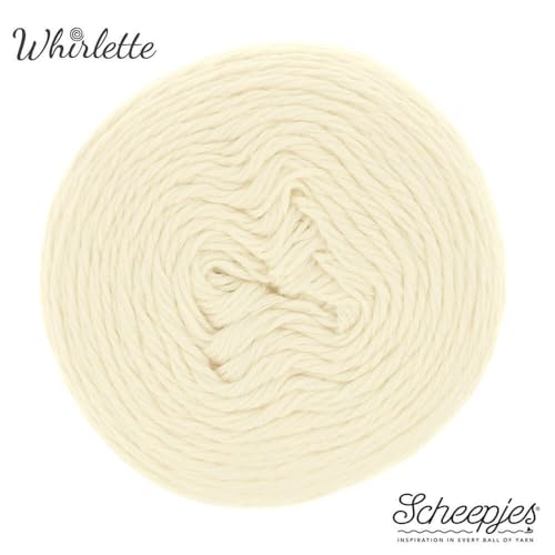 Scheepjes Whirlette Yarn 100g - 860 Ice Cream, Cotton-Acrylic Blend - color: Ice, size: 4 millimeters
