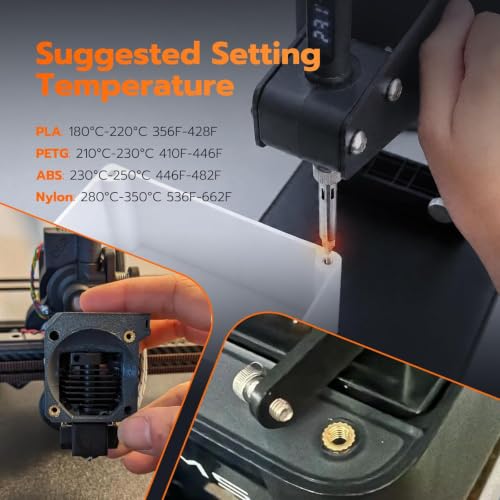 Vertical Heat Set Insert Tool Press for Plastic Parts & 3D Print Components | Insertion Height 210mm,with Quick Change M2-M8 Sizes Heat Insert Tips & 60W Soldering Iron - color: ZW12H