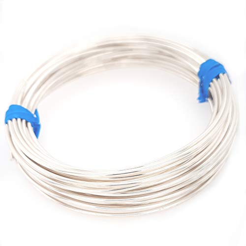 CRAFT WIRE 16 Gauge, 925 Sterling Silver Wire (Round) Half Hard Made in USA - 1 Ounce (7.5FT) | Sterling Silver Wire for Jewelry Making, Wire Wrapping, Solid 925 Sterling Silver, High Quality Made in USA - size: 16 Gauge, style: 1 Ounce