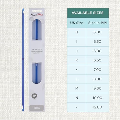 KnitPro Trendz Double-Ended Crochet Hook | US Size K (6.5mm) - size: US Size K (6.5mm)