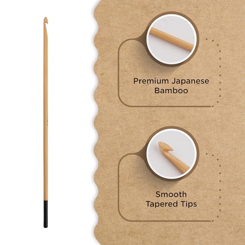 Knitter’s Pride Bamboo Luxe Afghan/Tunisian Crochet Hook - 3mm - size: 3.00mm