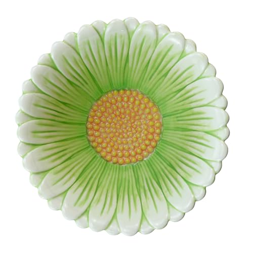 WAIT FLY Green Daisy Ceramic Rice/Salad/Soup/Dessert/Cream Soup Bowls - color: Daisy