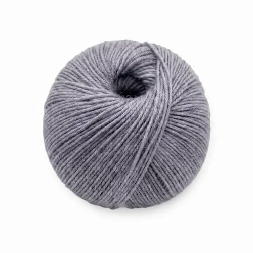 Premium Merino Yarn 4Ply Wool, Superwash Baby Merino - 100% Pure Extra Fine Merino Knitting Crochet Wools 50G Ball - color: Clouded Denim (26), size: 1 Unit