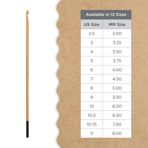 Knitter’s Pride Bamboo Luxe Afghan/Tunisian Crochet Hook - 3mm - size: 3.00mm