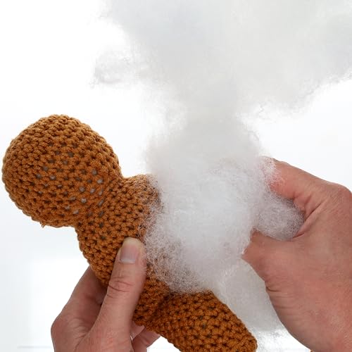 Essentials by Leisure Arts Polyester Fiberfill Stuffing 12oz, Premium Polyfill for Stuffed Animals, Amigurumi, Pillows and Crafts, Soft, High-Resilience, Machine Washable - color: 12oz