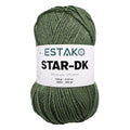 Estako Star-DK Soft Yarn for Crocheting, DK Weight 3 Wool, Grass | 75% acrylic 25% wool, 100 g, 306 yds, amigurumi, granny squares, socks, beanies, mittens, plush toys, machine washable - color: 34067 - Grass, size: Pack of One