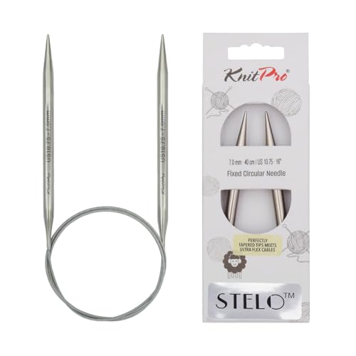 KnitPro Stelo Lace Circular Needles 16" (40cm) | US Size 10.75 (7mm) - size: US Size 10.75 (7mm)