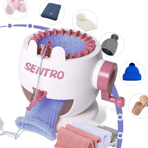 SENTRO Knitting Machine, 22 Needles Knitting Machines for Kids, Crochet Knitting Machine Kit for Sock/Hat/Pumpkin - size: 22 Needles