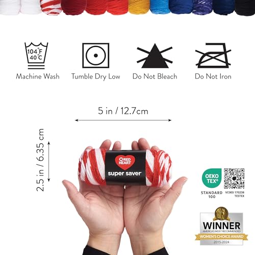 Red Heart Super Craft Kit America, Yarn for Crocheting and Knitting - style: Super Craft Kit America
