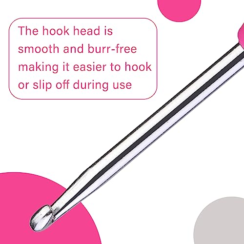 QMNNMA 3.75 mm Crochet Hook, Ergonomic Crochet Hooks for Arthritic Hands | Crochet Needles for Yarn, Extra Long Knitting Needles for Beginners and Crocheting Yarn, Good for Making Blankets - size: 3.75 mm