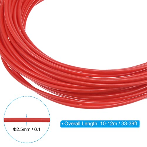 PATIKIL Wicker Repair Kit, 33ft(10m) 2.5mm Round Synthetic Rattan Material Plastic Wicker Woven Set for DIY Craft and Weaving Basket Making, Red - color: Red