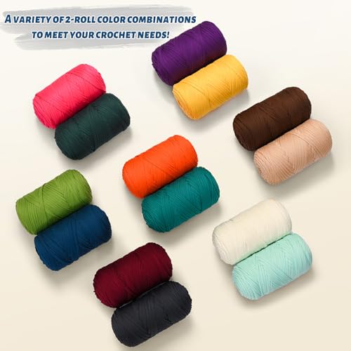 2 Pack Elastic Fabric T Shirt Yarn for Crocheting,Beginner Crochet Yarns with Polyester Spandex Blend,Total 800g/228yds Soft Tshirt Yarn for Crochet Crafts/Bags/Baskets (2 Sapphire Blue) - color: 2 Sapphire Blue