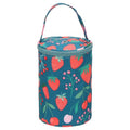 PATIKIL Knitting Bag for Yarn Crochet Organizer Strap Case Holder Blue Red | Storage, Small Size, with Pocket, for Crocheting Supplies Needles Hooks