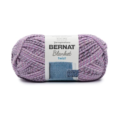 BERNAT BLANKET TWIST, PURPLE HAZE - color: Purple Haze, size: 1 Pack, style: BLANKET TWIST