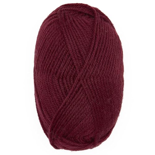 100% Superwash Wool Yarn 6 Skeins 300g DK Weight Knitting Crochet Burgundy | Sourced from Peru for breathable warmth and 654yd total length per 300g pack ideal for soft baby garments hats and sweaters - color: Burgundy