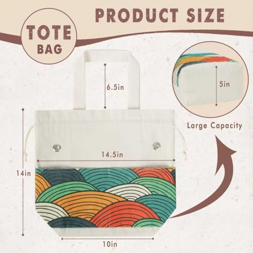 TOGETRUE Yarn Bag, Knitting Crochet Tote Bag, Yarn Storage Bags Organizer, Crochet bags for Crocheting Project, Store Skein Ball, Short Knitting Needle (Large, Color Arc) - color: Color Arc, size: Large
