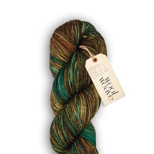 Woolweave Worsted Weight Yarn - 100% Extrafine Merino Wool Yarn for Knitting & Crocheting - Hand Dyed, Ultra-Soft & Warm - 100g Skein, 180 Yards - Machine Washable - color: Himalayas