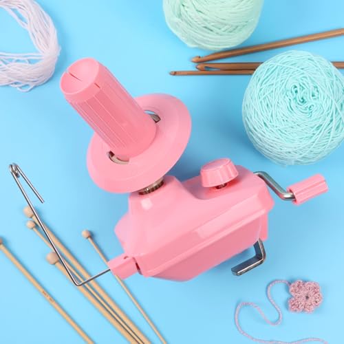 BambooMN JubileeYarn Yarn Ball Winder Plastic - Pink - 1 Unit - color: Pink Winder, size: 1 Unit