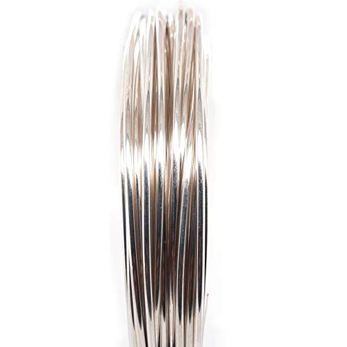 925 Sterling Silver Wire, 18 Gauge, Round, Half Hard, 12FT by CRAFT WIRE | Sterling Silver Wire for Jewelry Making, Wire Wrapping, Solid 925 Sterling Silver, High Quality Made in USA - size: 18 Gauge, style: 1 Ounce