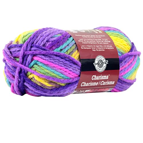 Loops & Threads Charisma Yarn - Multicolor Yarn for Knitting, Crochet, Weaving, Arts & Crafts - Passion, Bulk 6 Pack - color: Passion