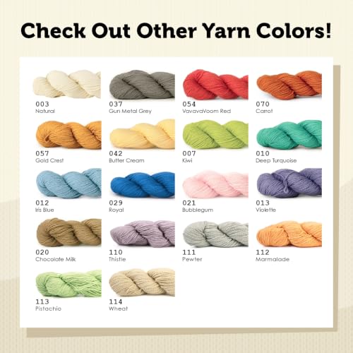 HiKoo CoBaSi Sock Yarn, Cotton, Bamboo Viscose, Silk and Nylon Blend for Knitting, Crocheting, and Crafts, 50 Gram Hank, 220 Yards, (#003 - Natural) - color: #003 - Natural