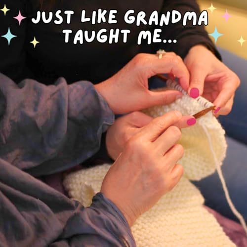 MaconGoods Grandma's Knitting Kit - Complete Knitting Kit for Beginners - Includes Beginner Yarn, Bamboo Needles, Video Tutorial, and Written Guide & More - Easy Learn to Knit Kit - style: Standard