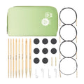 KnitPro Bamboo Deluxe Afghan/Tunisian Crochet Hook Set | 8 Sizes (3.5mm to 12mm)