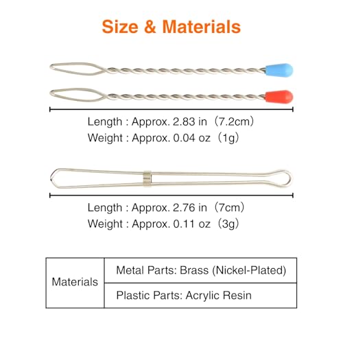 TUKUMO Drawstring Threaders 4pcs Effortlessly Threads Elastic Cord, Drawstrings, Cords Made in Japan