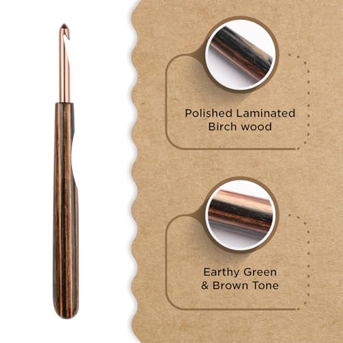 Knitter’s Pride Terra Single-Ended Crochet Hook US I(5.5mm) - size: 5.50mm