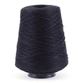 Silk City Fibers, 3/2 Perle Mercerized Cotton Yarn, Black, 1 Cone | Designer Yarn for Machine Knitting, Weaving and Crochet, Premium Garments, Delicate Shawls and Fine Weight Projects - color: Black