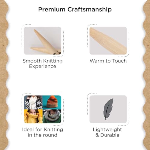 Knitter’s Pride Bamboo Luxe Fixed Circular Needle 24""(60cm) - US 10(6mm) - size: 6.00mm