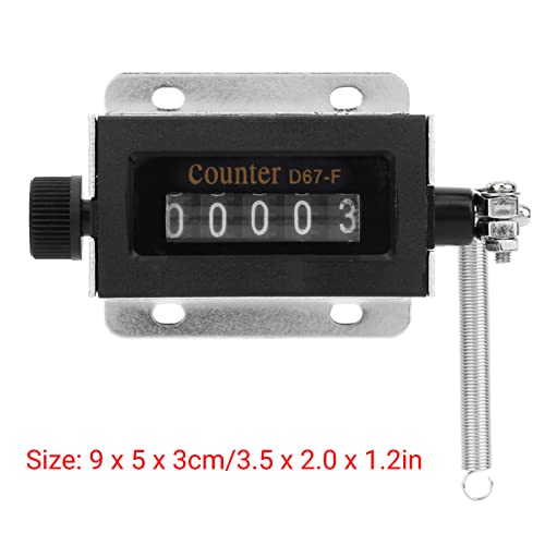 5 Digit Pull Counter D67-F 5 Digit Mechanical Resettable Manual Hand Pull Stroke Tally Counter Count Accurately