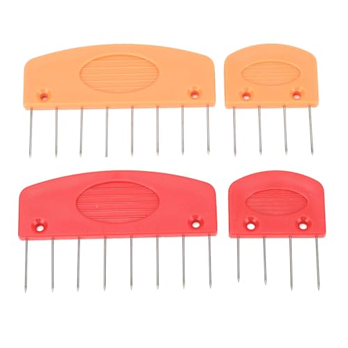 Knit Blocking Comb, Stainless Steel and Plastic Knit Blocking Pins with Storage Box, for Wool Cotton Yarn Knitting Projects at Home Studio