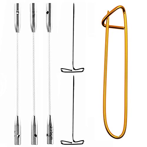 ChiaoGoo Swiv360 Cable 2-inch (3-Pack) [S] for Small Circular Tips | Fits US 2-8, [S] Nylon Coated Steel Cable, Memory-Free, Swivels, Stitch Holder, Works with Twist, Spin, Quads, Forte Tips - size: 2-Inches, Fits US 2-8