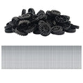EUDAX 300 PCS 30mmx8mm Plastic Roll 2mm Dia Shaft Toys Wheel and 2mmx100mm STEM Shaft Round Rod Axles for DIY Toy RC Car Truck Boat Helicopter Model Part Building Projects (Black) - color: Black