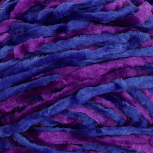 JubileeYarn Chenille Yarn - 100g/Skein Worsted Polyester - Elysium - 1 Skein - color: 207 Elysium, size: 1 Skein