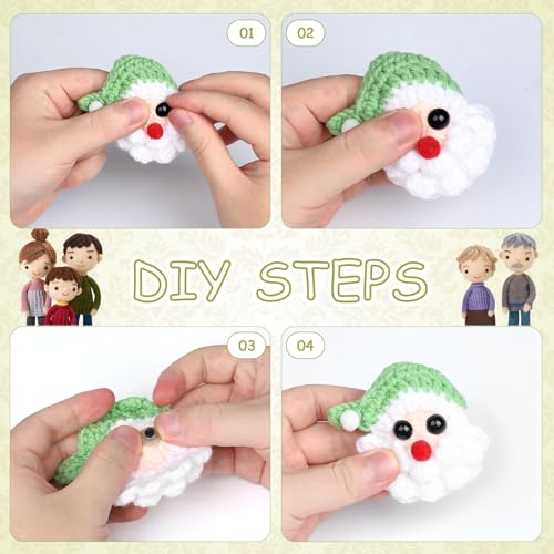 320Pcs Safety Eyes for Crocheting 8mm Amigurumi Craft Doll Eyes | Crochet Animals with Washers, Small Stuffed Animal Eyes for Plush Dolls Bear Doll Making Supplies - size: 8mm