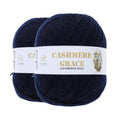 100% Pure Natural Merino Wool Yarn (4ply) - Each Ball 3.5 OZ/Approximately 320 Yards - Hand-Knitting/Crochet/Knitting - Soft and Non-irritating [2 Ball Set] (Blue Black) - color: Blue Black