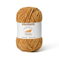 Fluffy Velvet Yarn for Crocheting, Chunky Chenille Baby Blanket Yarn for Crocheting, Soft Fuzzy Puzzle Yarn for Knitting, 100g/3.53oz Bulky Thick Amigurumi Crochet Yarn（Brown） - color: Brown