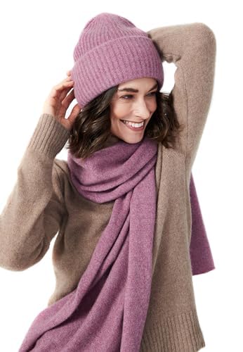 Cashmere Knitted Scarf for Women by Style Republic - color: Dull Rose