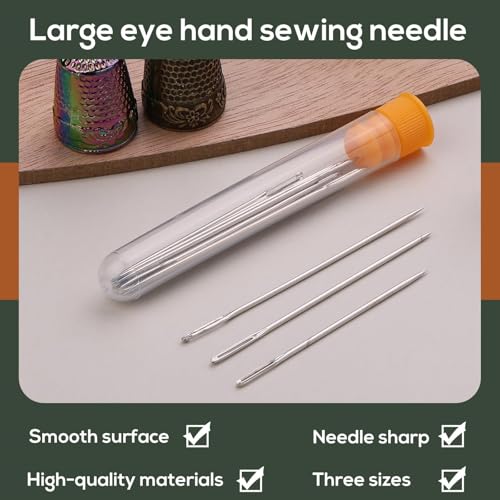 Nitlak 24 Pcs Thimbles Set, Thimbles for Hand Sewing with Needle Threader | Metal Sewing Thimbles for Hand Sewing, Thimble Ring with Needle Threader and Storage Box for Hand DIY Sewing