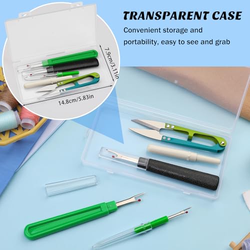 Seam Ripper, 2 Big and 2 Small Seam Rippers for Sewing, Stitch Remover Tool | Thread Cutter for Sewing, Stitch Ripper for Sewing, Seam Ripper and Stitch Remover with Thread Snips for DIY Craft - size: Basic Edition