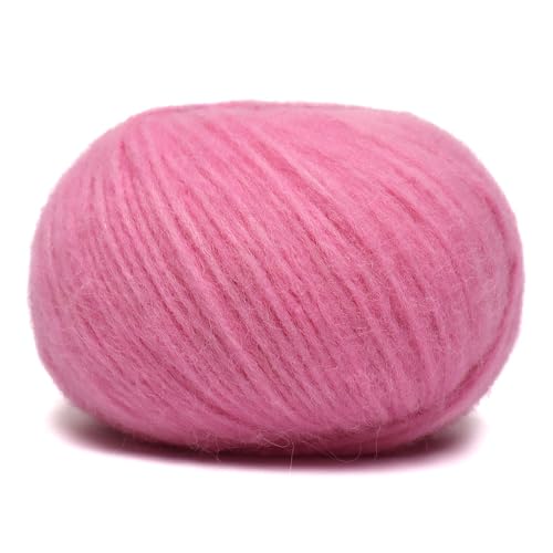 Baby Alpaca Merino Yarn 3 Skeins 150g Worsted Weight Knitting Cotton Candy | Pullu baby alpaca merino blend made in Peru 3 skeins 150g 426yd total for knitting and crochet sweaters scarves and hats - color: Cotton Candy