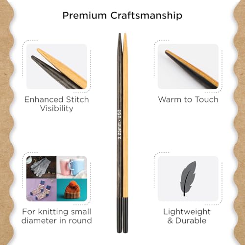 Knitter’s Pride Day & Nite Interchangeable Needle 4""(10cm) - US 3(3.25mm) - size: 3.25mm