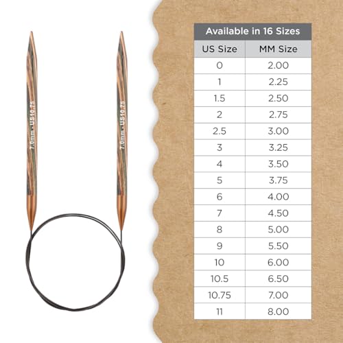 Knitter’s Pride Terra Fixed Circular Needle 16""(40cm) - US 10.75(7mm) - size: 7.00mm