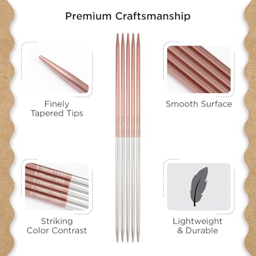 Knitter’s Pride Rosemist Double-Point Needle 8""(20cm) - US 2(2.75mm) - size: 2.75mm