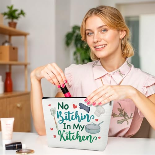 Baking Lover Gifts for Baker, Kitchen Theme Makeup Bag for Cook Women | Cooking Cosmetic Bag for Bakers - Chefs Pouch for Pastry Bread Lovers - color: multicolor0202
