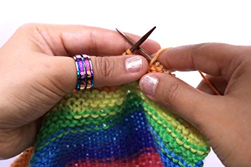 Knitter's Pride Rainbow Row Counter Rings for Knitting - Size 11, 20.6mm