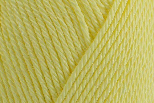1 Skein/Pack Schachenmayr (SMC) Catania Originals Yarn, Each Ball 1.76 Oz (50gr) / 136 Yards (125 m), 100% Mercerized Cotton for Knitting and Crochet Yarn, Sport Weight, 100 - Mimosa - color: 100 - Mimosa